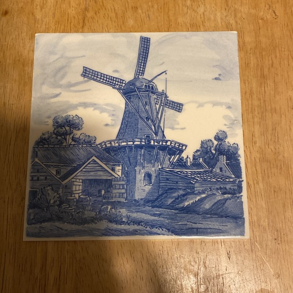 Blauw Delfts hand painted tile Holland - Picture 3 of 4